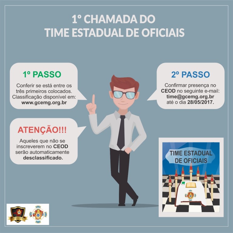 1ª Chamada – Time de Oficiais 2017