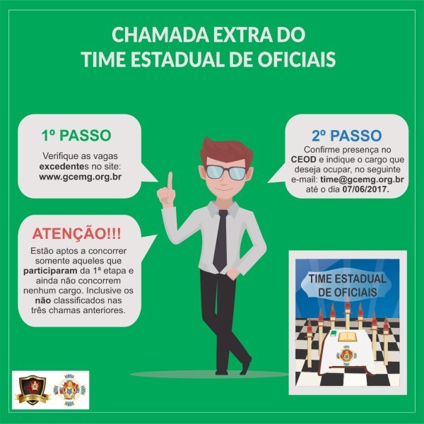 CHAMADA EXTRA - Time de Oficiais 2017