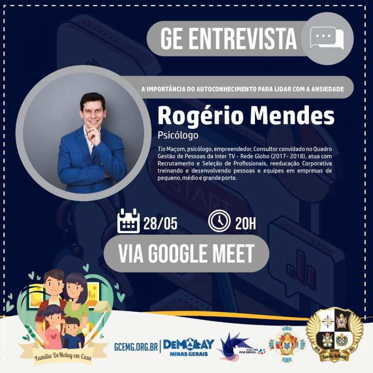 Entrevista: Rogério Mendes – Psicólogo