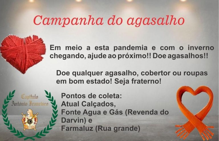 Campanha do Agasalho – Capítulo Antônio Francisco nº 588