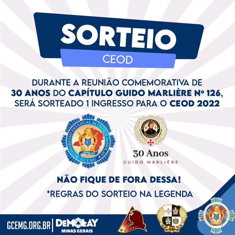 Sorteio de um ingresso para o CEOD 2022