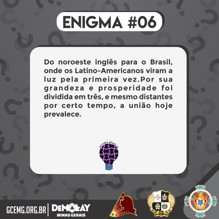10cubra DeMolay – Enigma #06