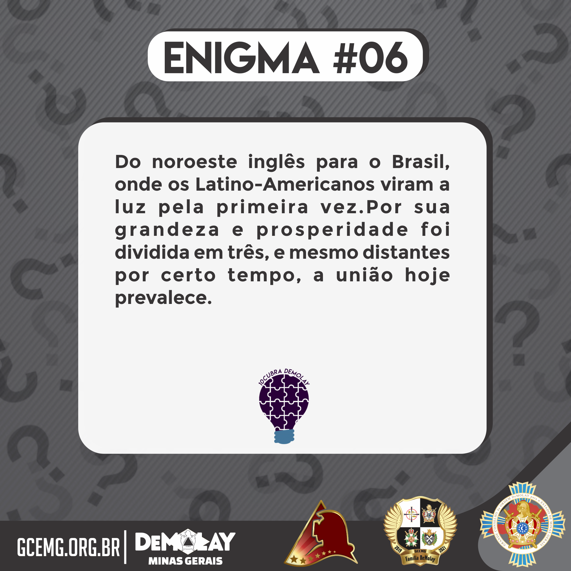 10cubra DeMolay - Enigma #06