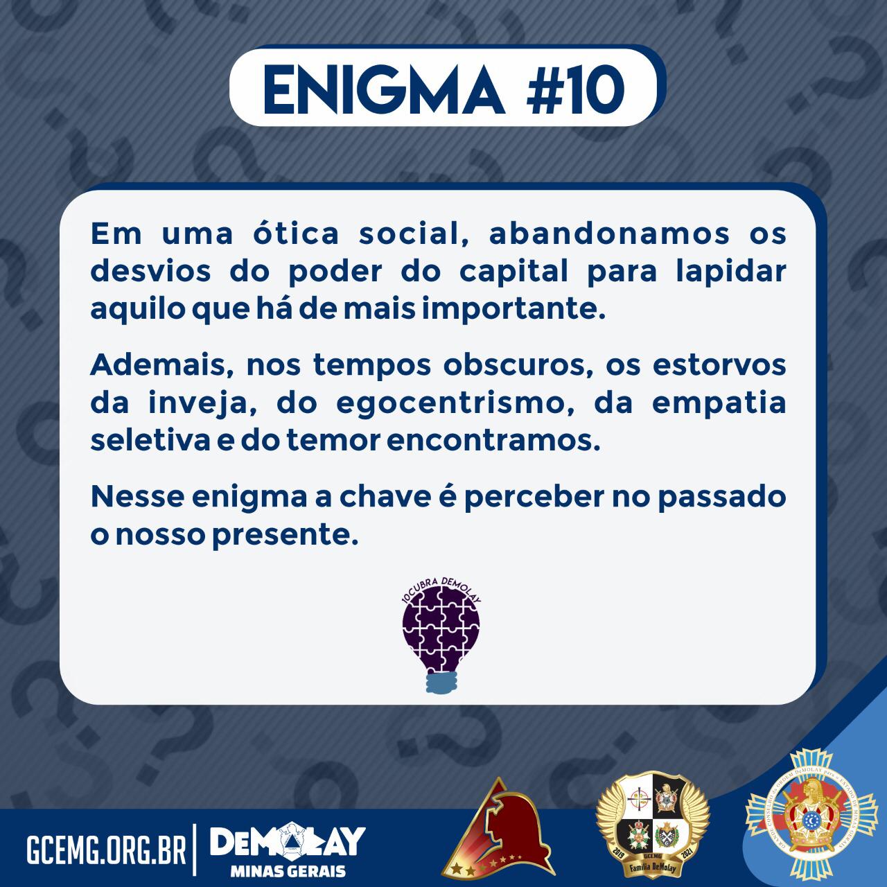 10cubra DeMolay – Enigma #10
