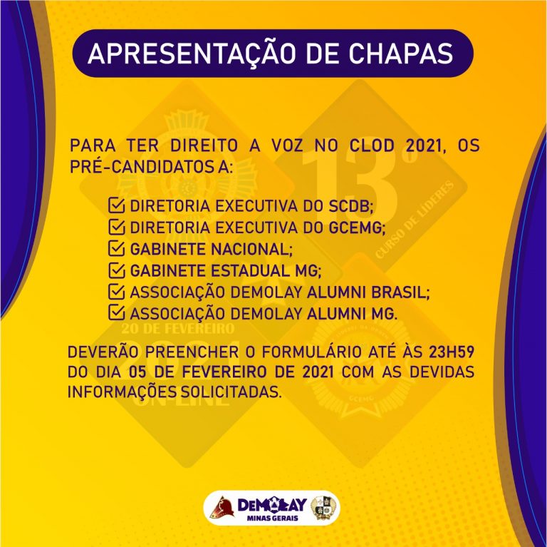 Formulário de Apresentação de Pré Candidatura