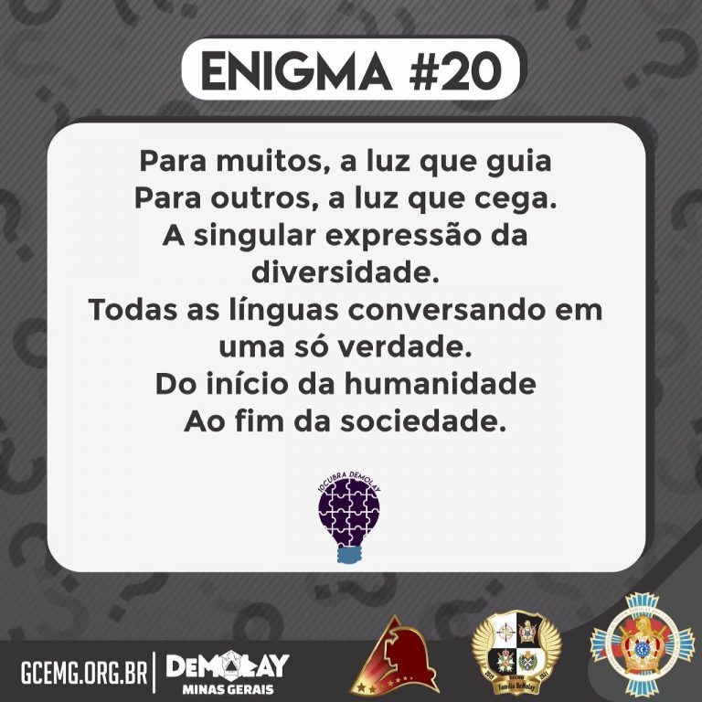10cubra DeMolay – Enigma #20