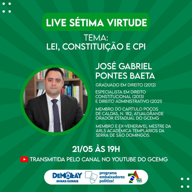 Live Sétima Virtude: Lei, Constituição e CPI