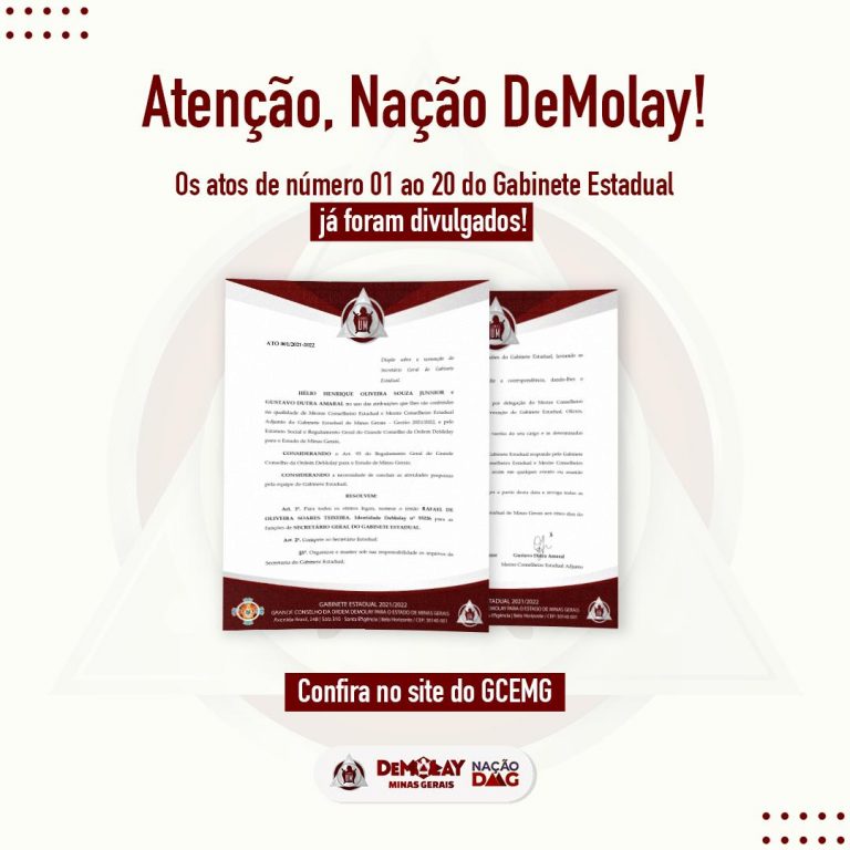 Atos de Nomeação do Gabinete Estadual