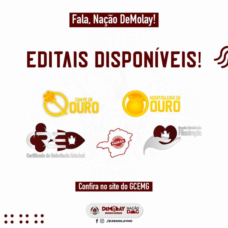 Editais do Gabinete Estadual Disponíveis