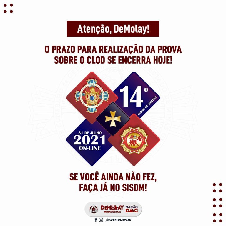 Último dia para ganhar certificado 14º CLOD – MG