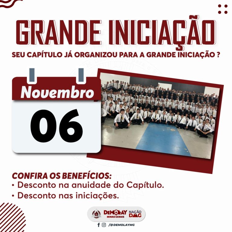 FAÇA PARTE DA GRANDE INICIAÇÃO