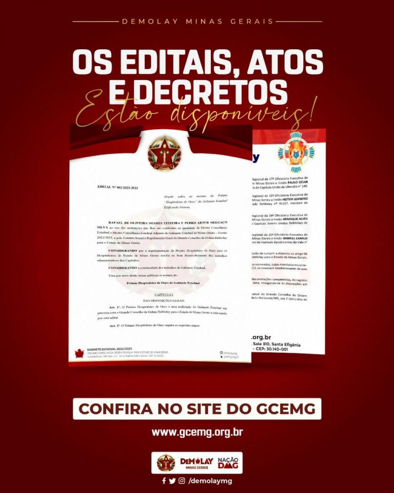 Novos Atos, Decretos e Editais Disponíveis