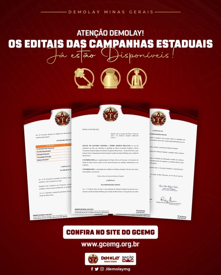 Os editais das campanhas estaduais já estão Disponíveis!