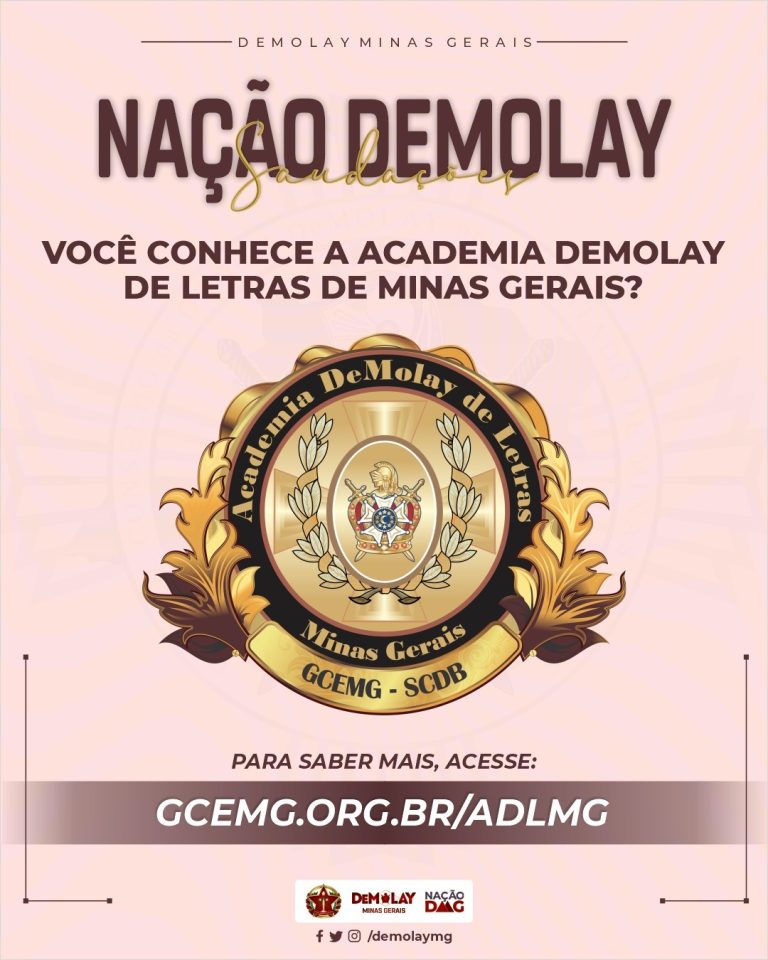 Você conhece a Academia DeMolay de Letras de Minas Gerais?