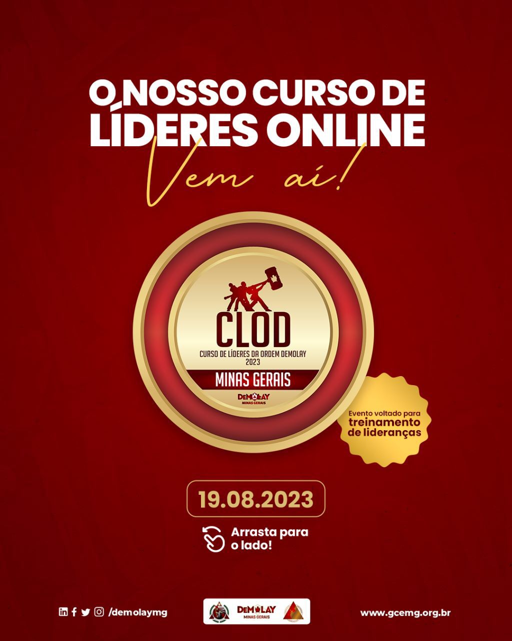 Curso de Líderes Online da Ordem DeMolay de Minas Gerais