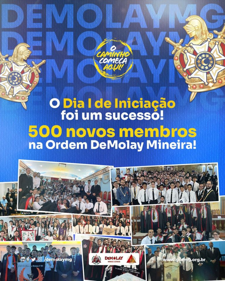 500 novos irmãos na Ordem DeMolay