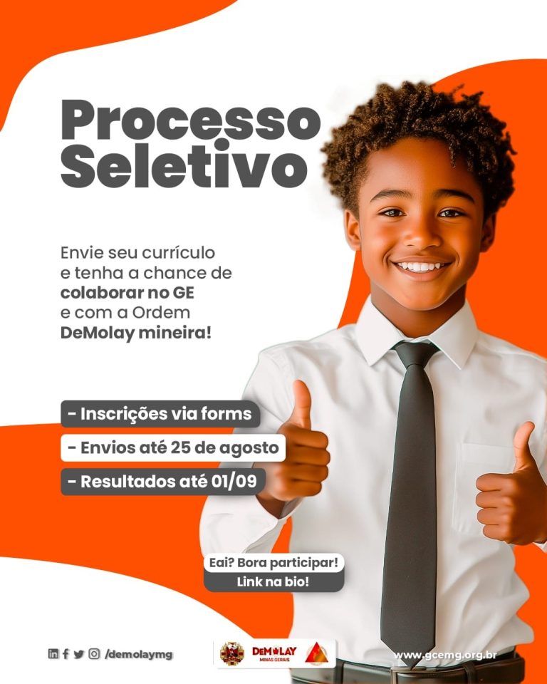 Inscrições em nosso Processo Seletivo
