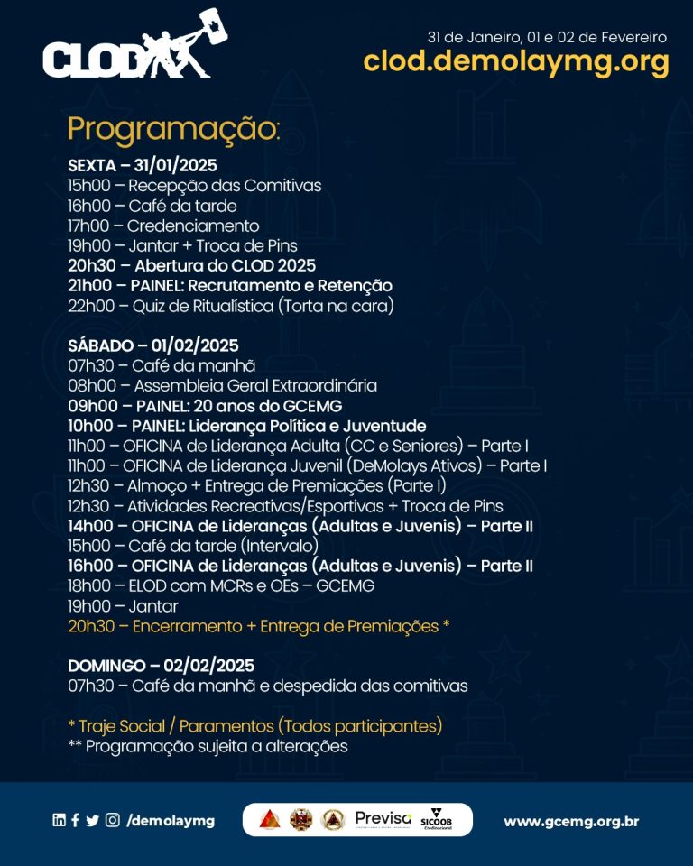 Programação CLOD 2025