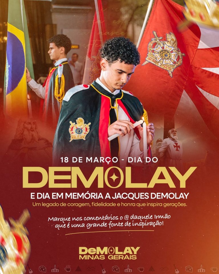 Dia do DeMolay e em memória a Jacques DeMolay